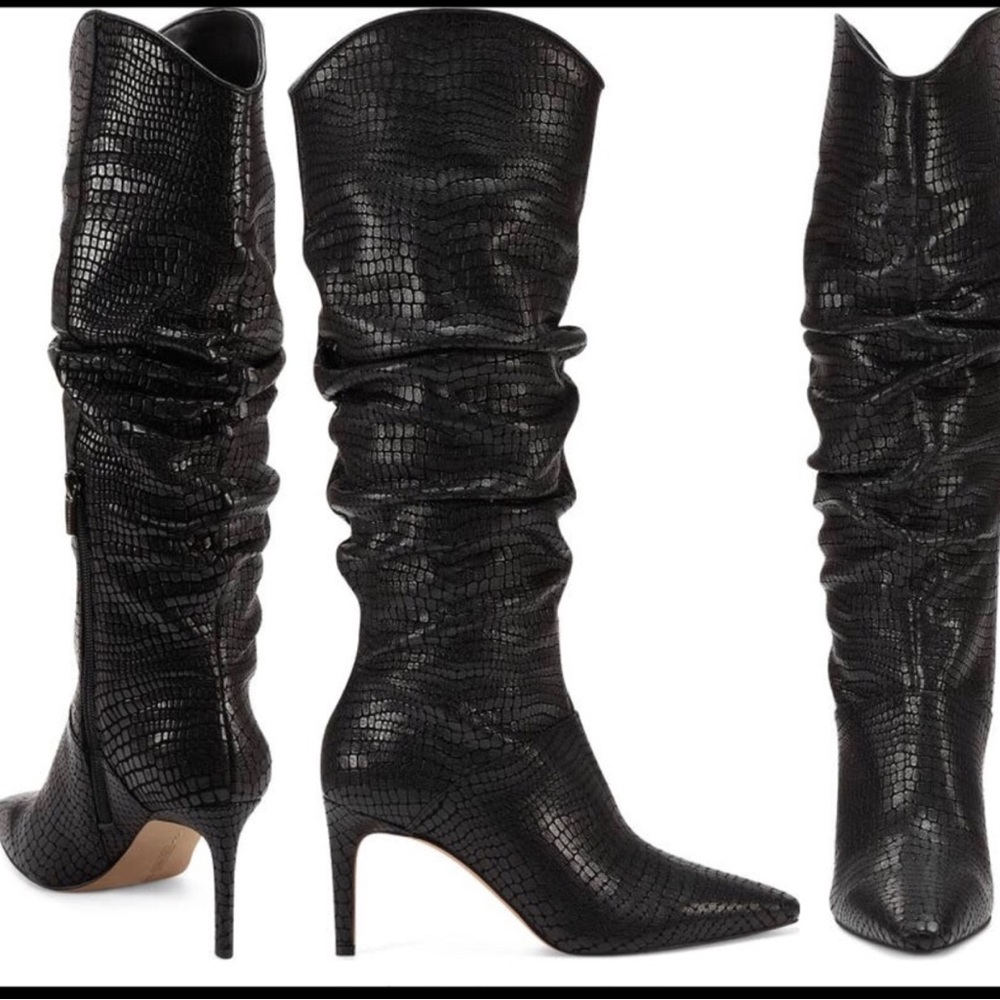 Vince Camuto Armonda Knee High Boot Black Sz 7.5
